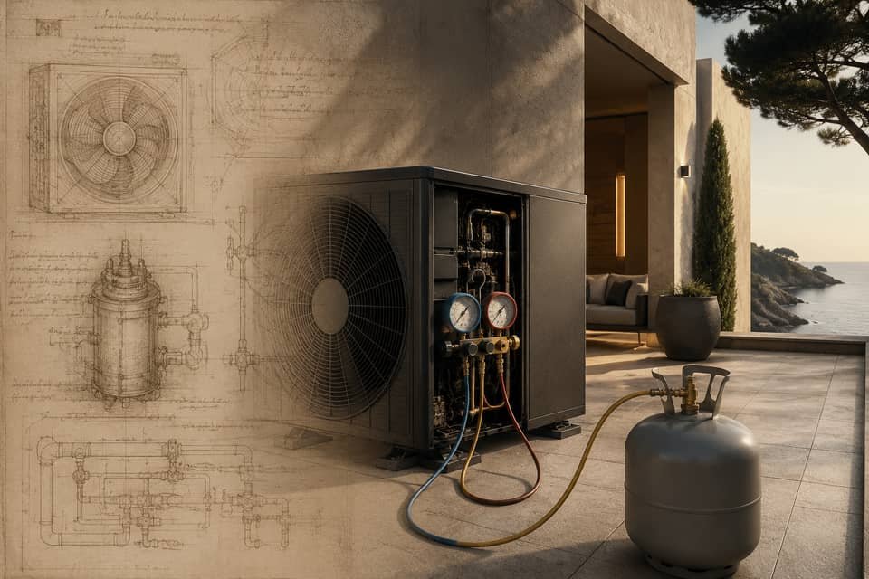 Refrigerant leak detection with an electronic detector in Valencia
